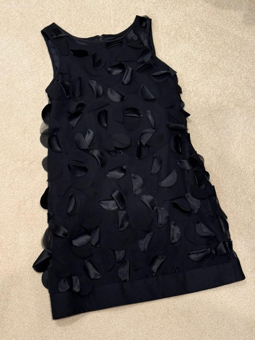 Thread Social Black 3D Petal Sleeveless Dress Size 4 New with Tags